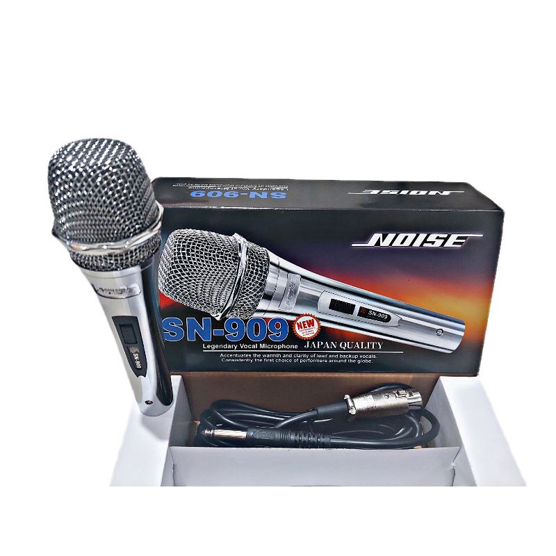 RECOMENDED - NOISE Microphone SN-909 mic Kabel - Mic Karaoke NOISE SN 909 - Mic Kabel NOISE SN909 [ BISA BAYAR DITEMPAT ]