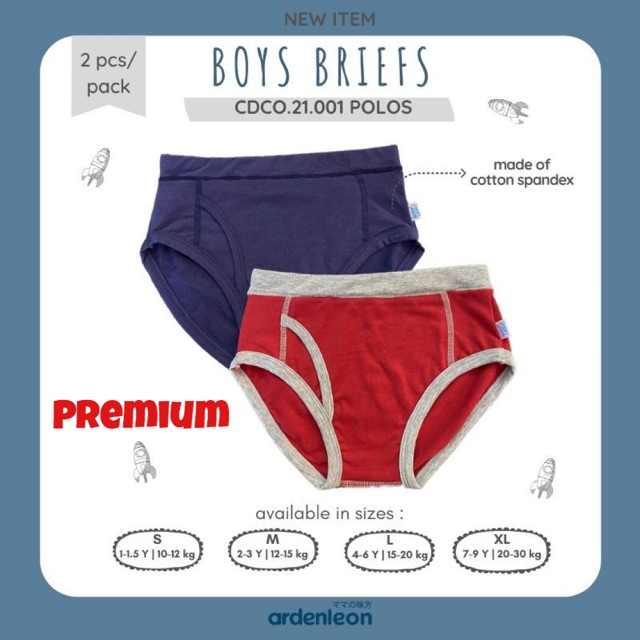 ArdenLeon Celana Dalam CD Anak Laki / Arden Leon Briefs Boys