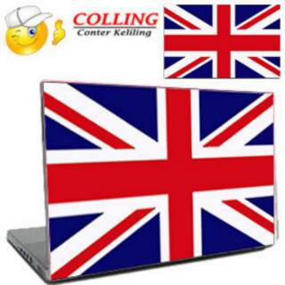  BENDERA  INGGRIS  COVER STIKER  LAPTOP 11 12 14 15 