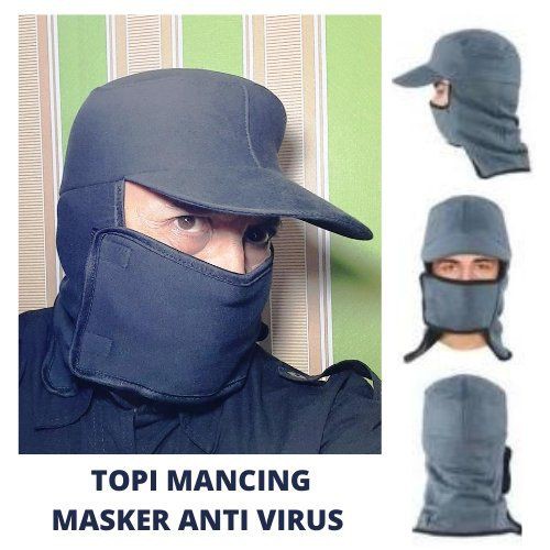 Topi Pantai Mancing Topi Kebun dan Masker Corona Jepang APD 114102