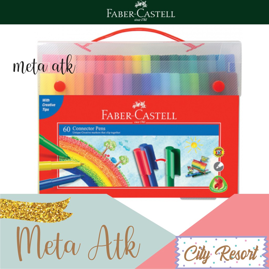 

Connector Pen / Spidol Warna isi 60 Faber Castell
