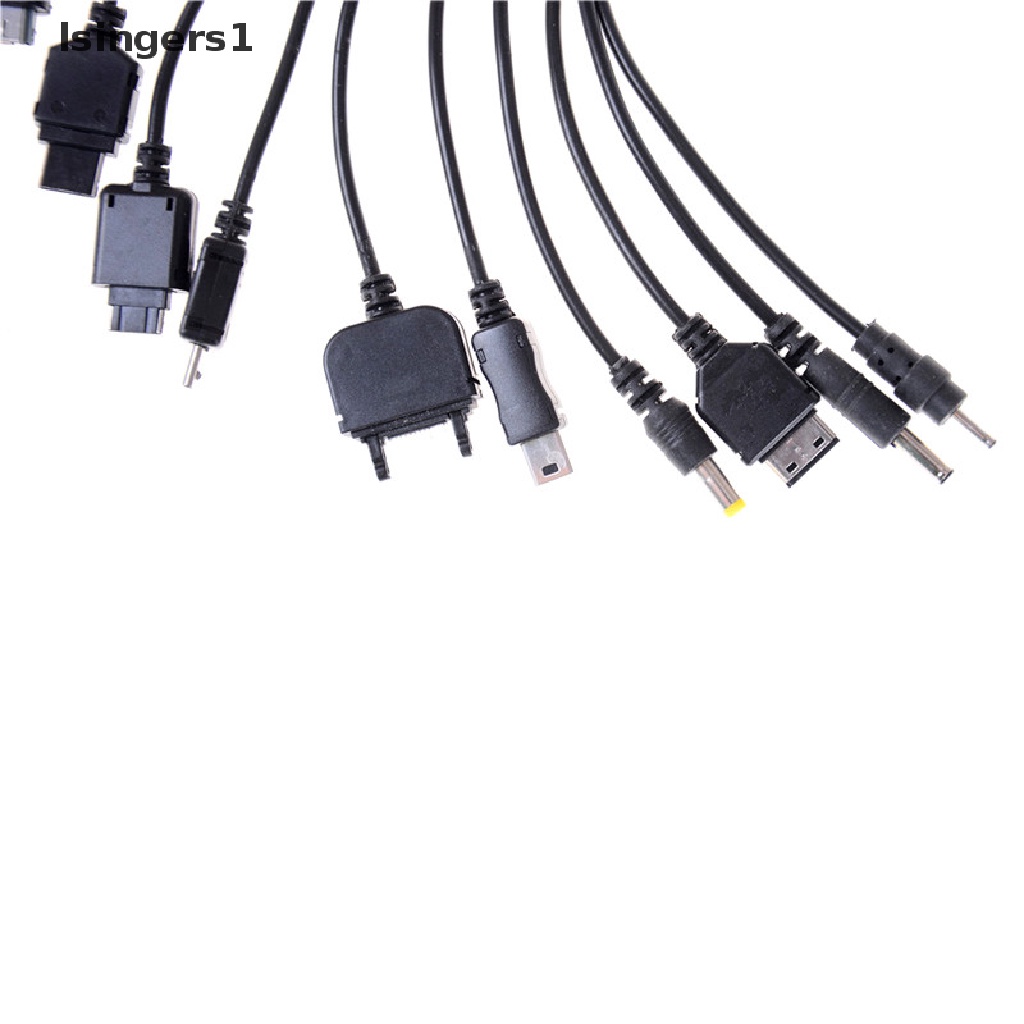 (lsingers1) Kabel Data / Charger USB 10 in 1 Retractable Universal Untuk Handphone