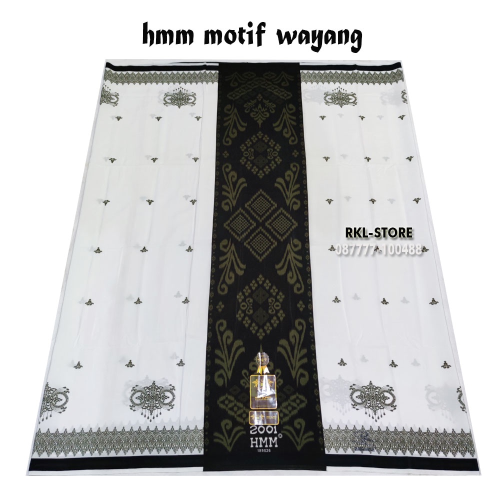 SARUNG HMM PUTIH TUMPAL MOTIF ORIGINAL