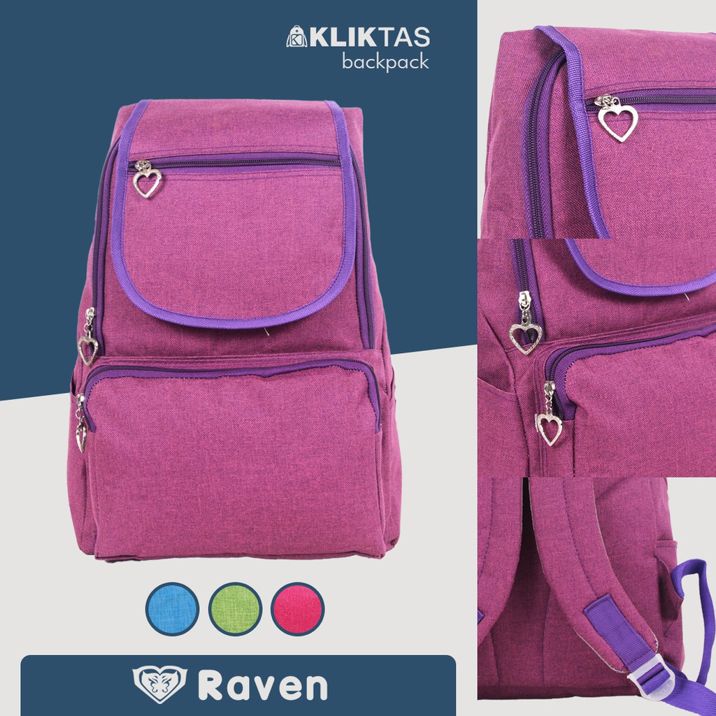 Tas ransel wanita RAVEN Alamanda 710107 - backpack multifungsi tas punggung modern