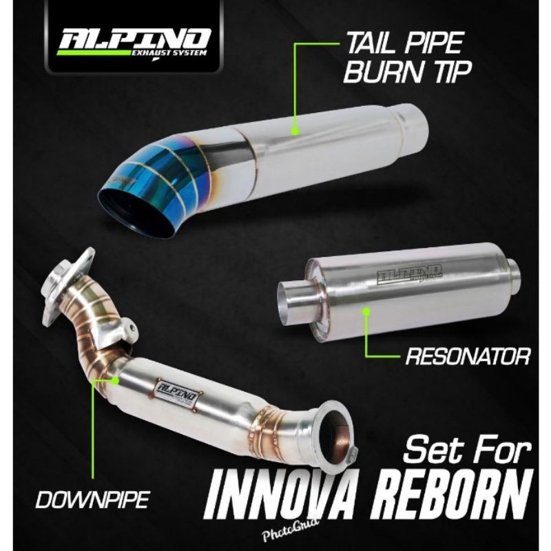 Alpino exhaust set for innova reborn
