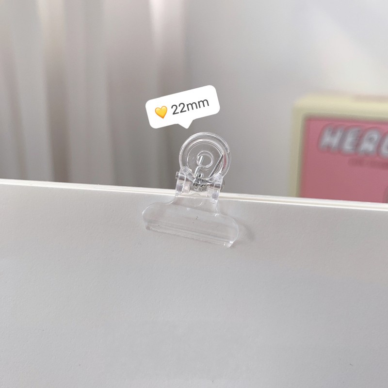 [Simple and Transparent Acrylic Sealing Clip] [Mini File Holder, Snack Moisture-proof Sealing Clip] [Creative and Portable Long Tail Clip] [Photo Folder]