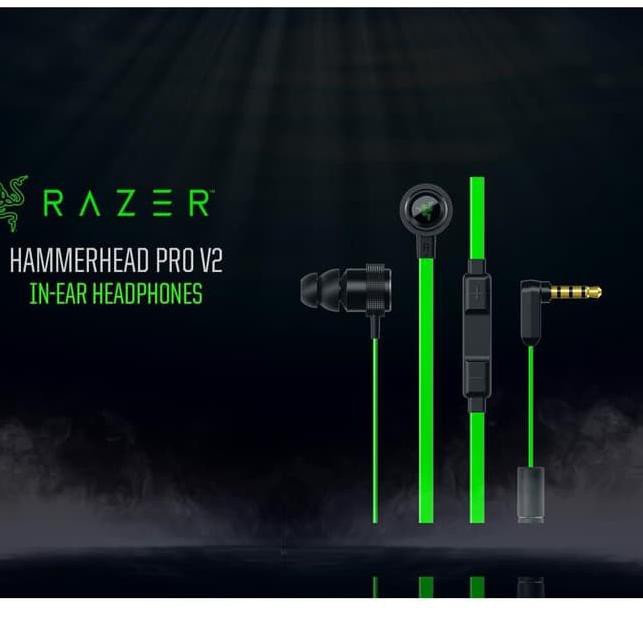 Ready Ori Earphone Razer Hammerhead Pro V2 Headset Gaming Hifi Hi Res Sound X Shopee Indonesia