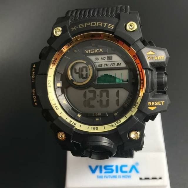 Jam tangan digital Sporty jumbo water Resist merk Visica 640