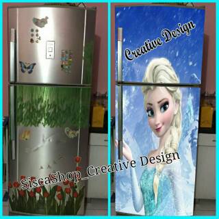  STIKER  KULKAS FROZEN 2PINTU FROZEN DEPAN  Shopee 