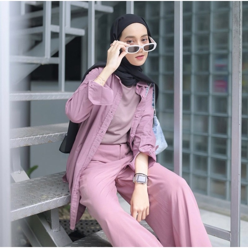 Yurim Shirt Kemeja Simple By Proudyhijab