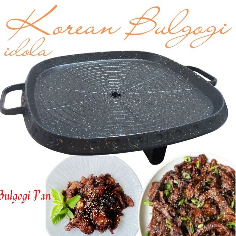 Korean grill BBQ / Grill Pan / Bakaran BBQ / Grill pan BBQ tidak lengket