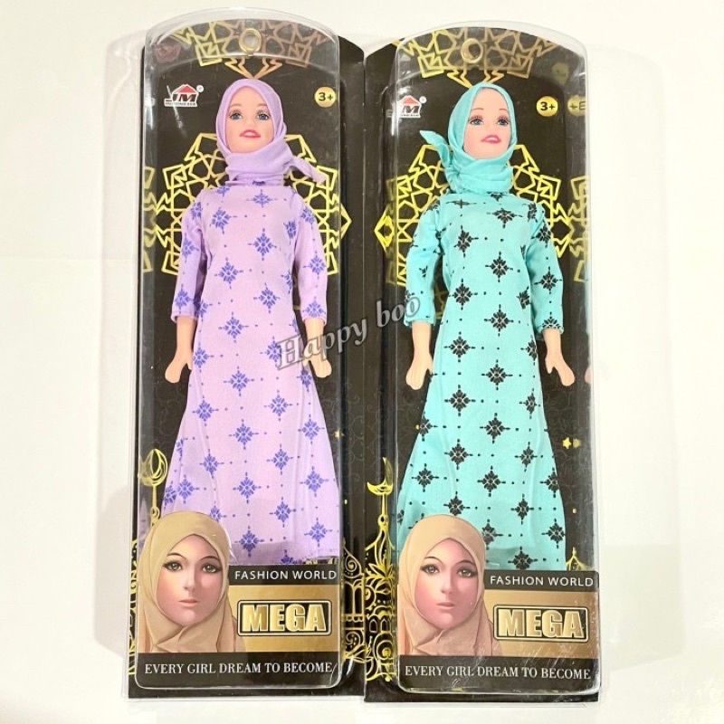 boneka hijab box bah hijab kemasan kotak import girl boneka