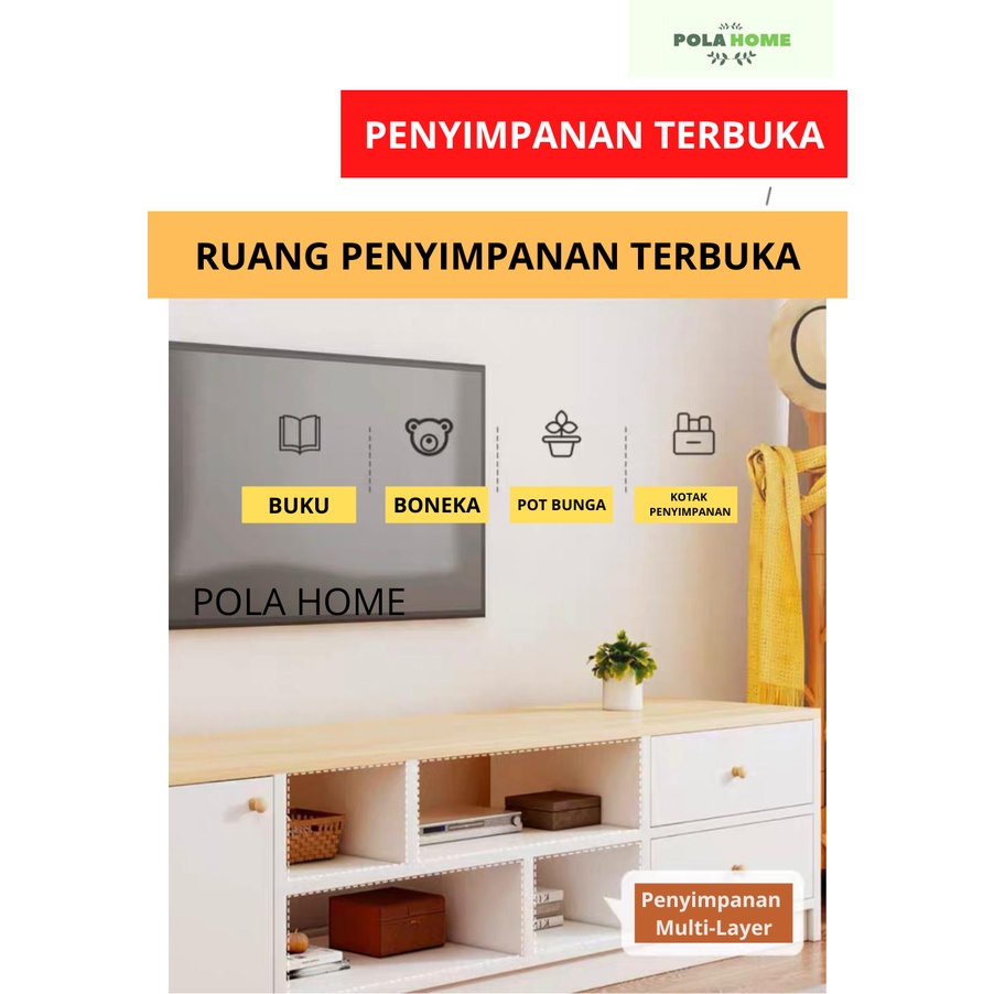 Pola Rak TV Buffet TV cabinet Minimalis Modern