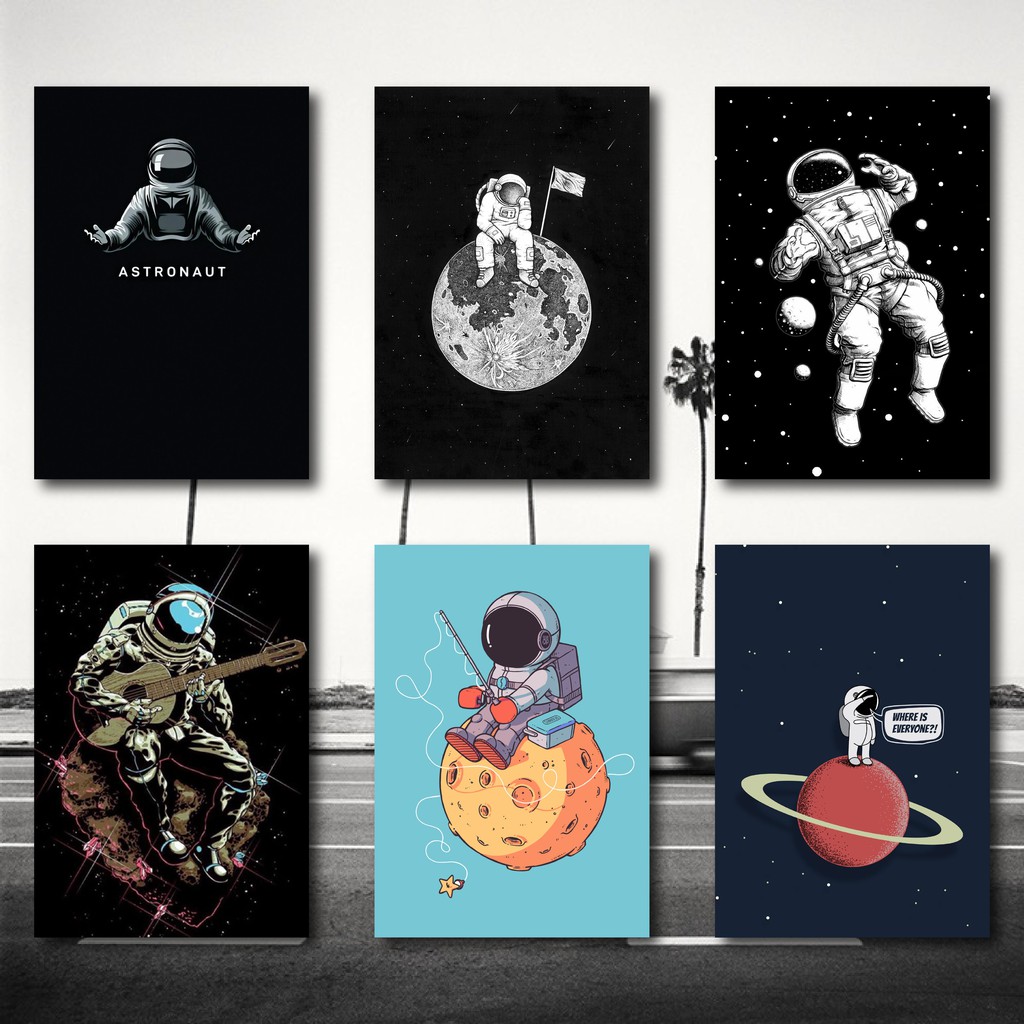 Poster Retro Astronot