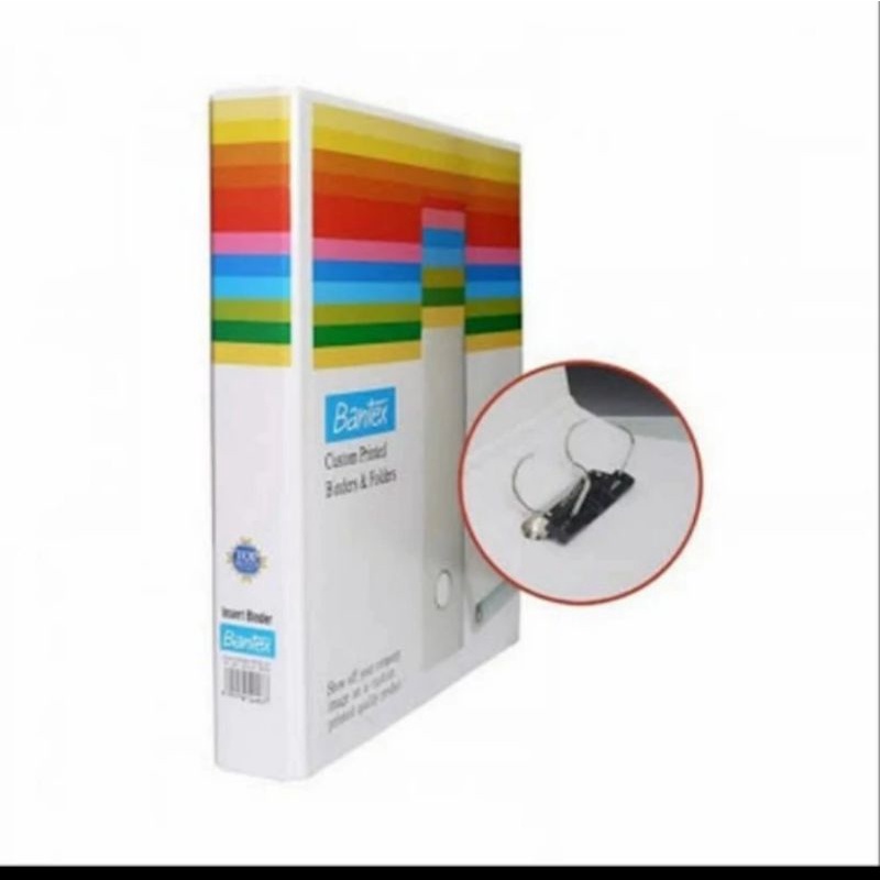 

bantex insret.ring.bider.8521.A5 2D.25mm.white.2ring