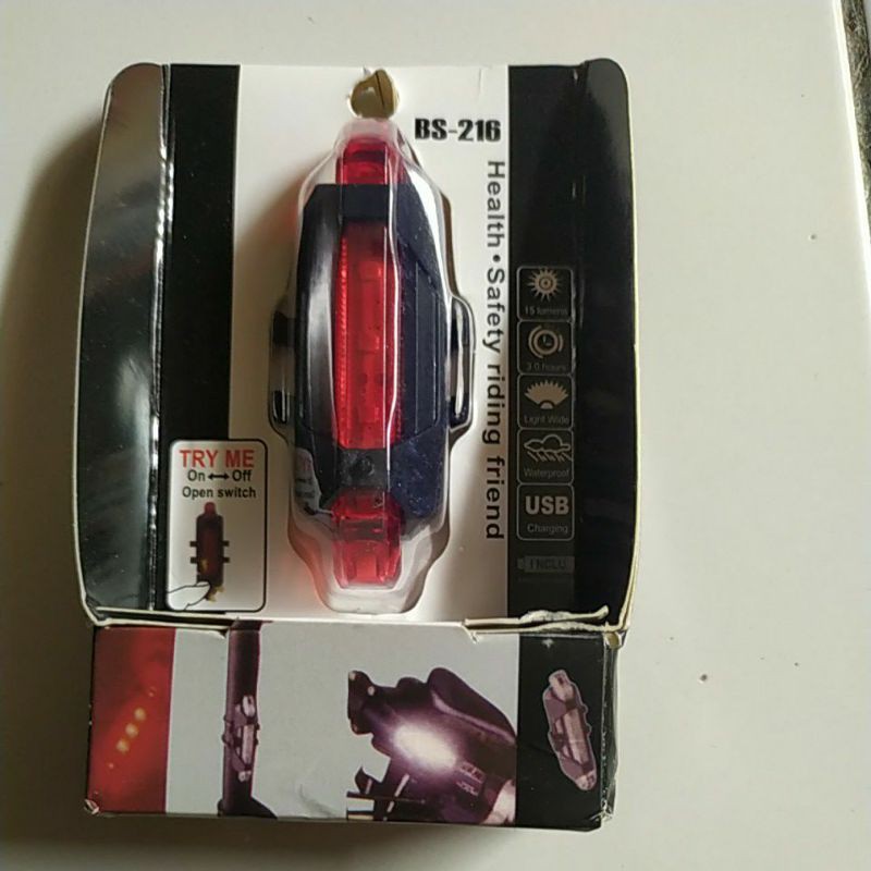lampu belakang sepeda BS-216 ORI
