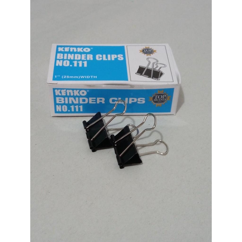 

[PER PACK] Binder Clip No.111 / No.107 / No.105 Kenko