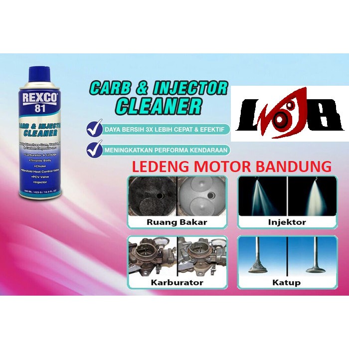 Rexco 81 Carburator Cleaner Pembersih Kaburtor Injector Matic 300ml atau 500ml