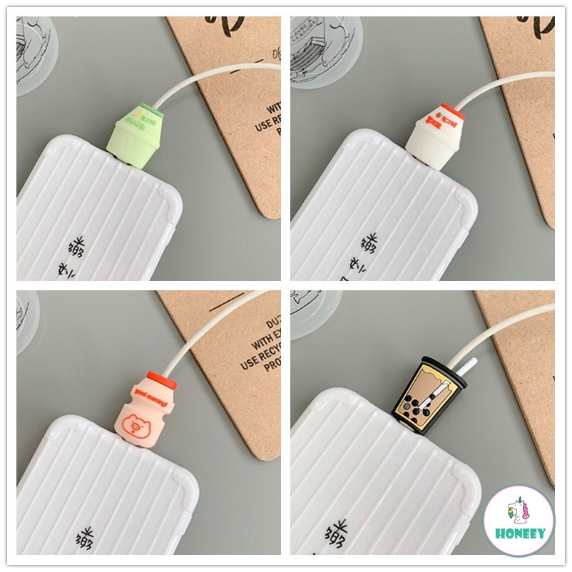 Cable Bite Funny Avocado Durian Fruit Kaws Cable Protector for iPhone Cord Wire Cable Winder Cable Accessory