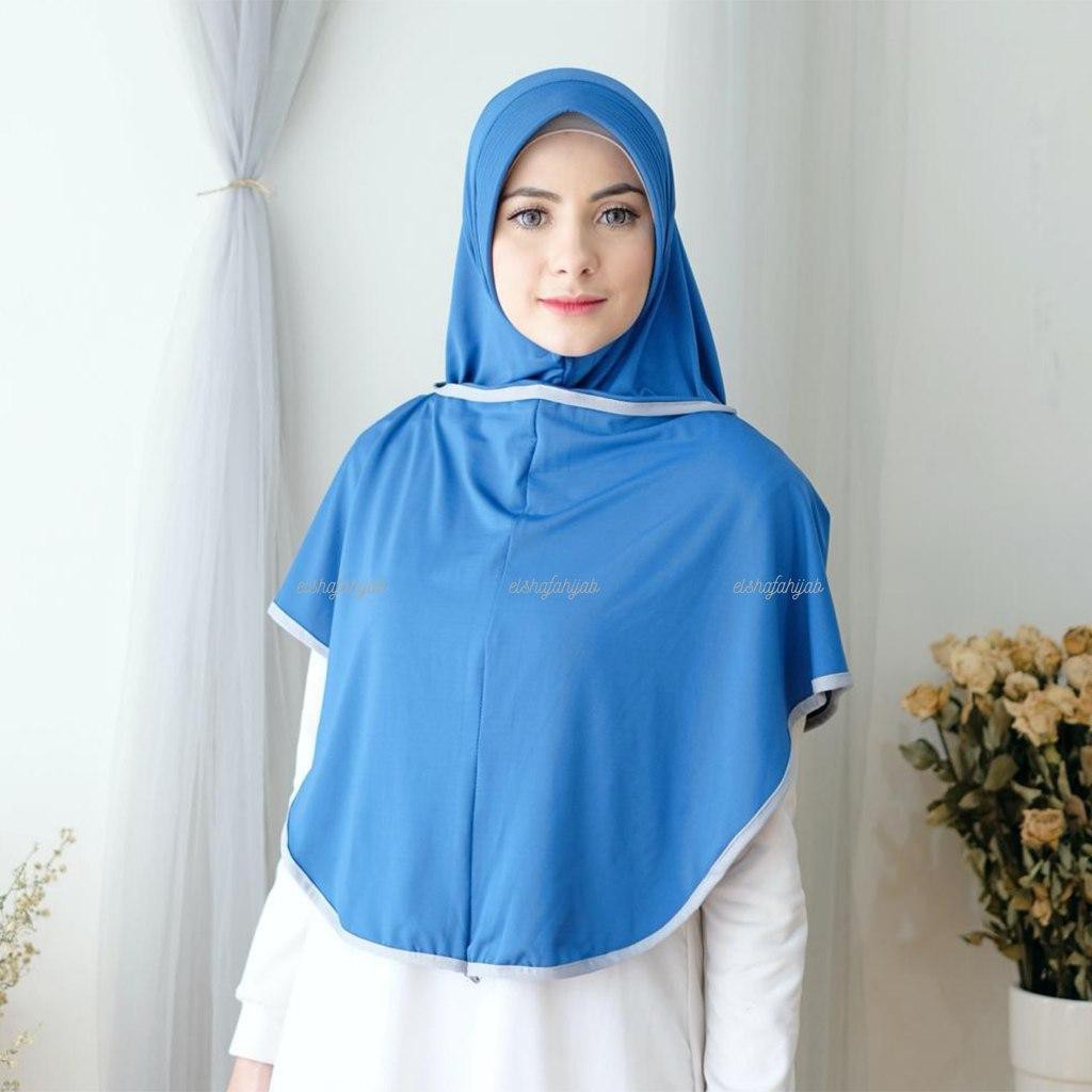 JILBAB INSTAN CADAR CASSANDRA / KERUDUNG INSTAN TERBARU / HIJAB BERGO JERSEY / HIJAB INSTANT MURAH