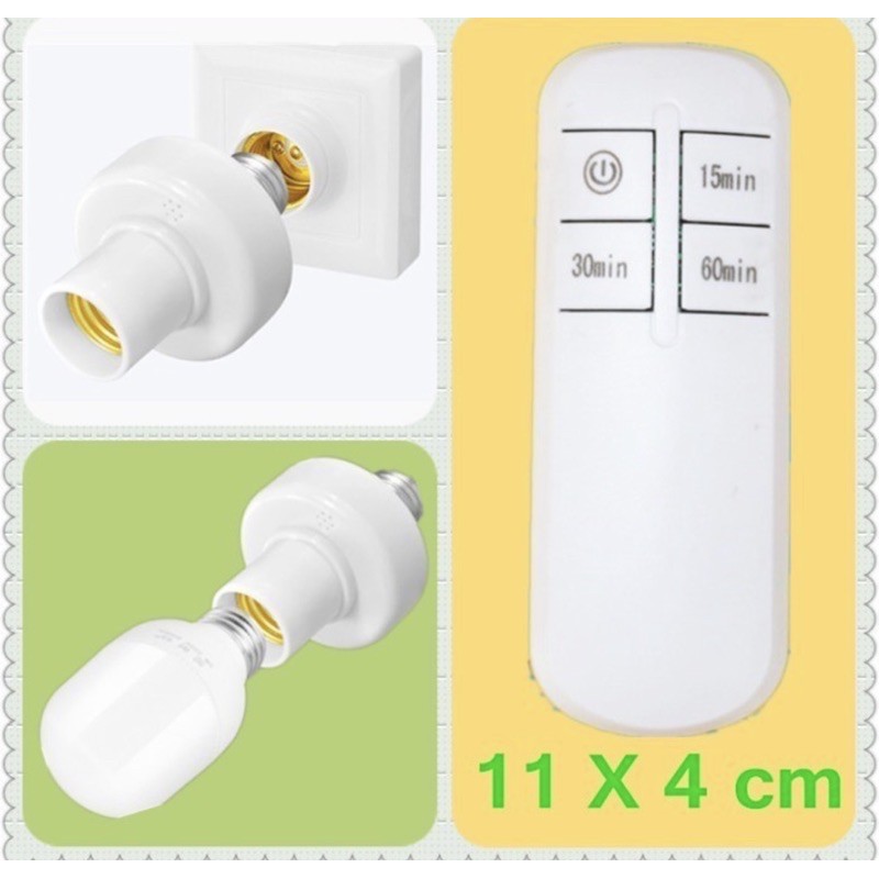 Fiting Lampu Remote Control E27 - Fitting Lampu Bohlam E27 Remot Control -