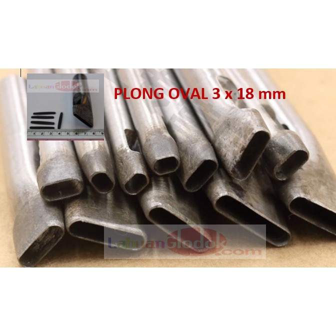 

Plong Oval 3mm x 18mm - Punch Hole Leather Oval-Plong/Pembolong Oval 3mm x 18mm