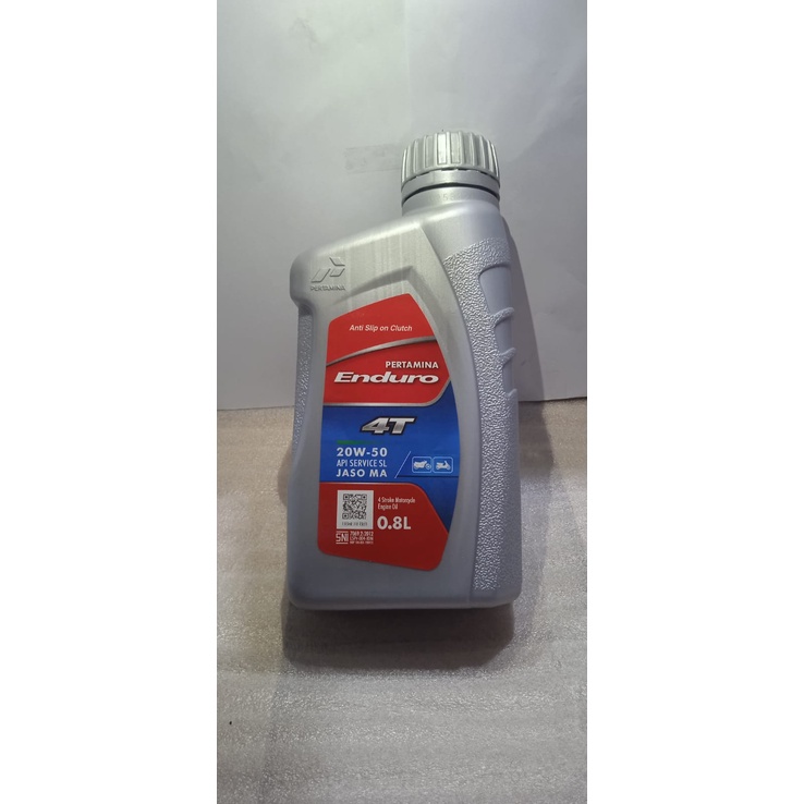 Oli Mesin Motor 4T, Merk Pertamina Enduro, Enduro 4T, 0,8 liter