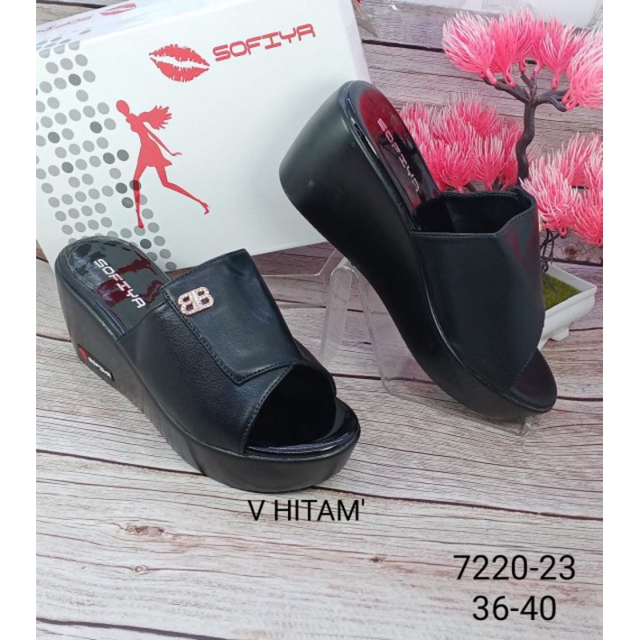 SANDAL WEDGES IMPORT WANITA SOFIYA 7220-23-6