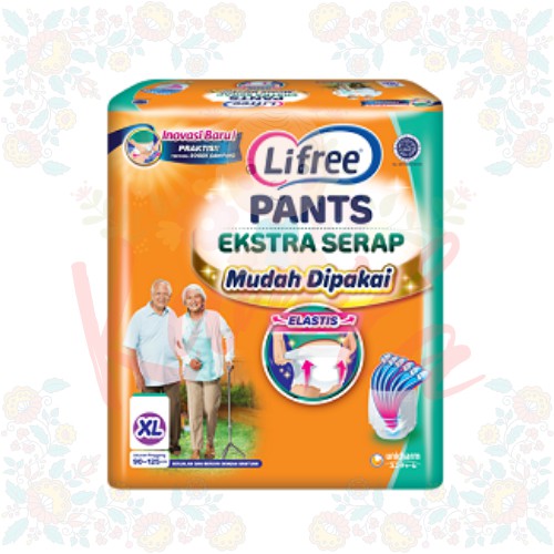 Lifree Ekstra Serap XL6 Adult Pants Diapers Dewasa