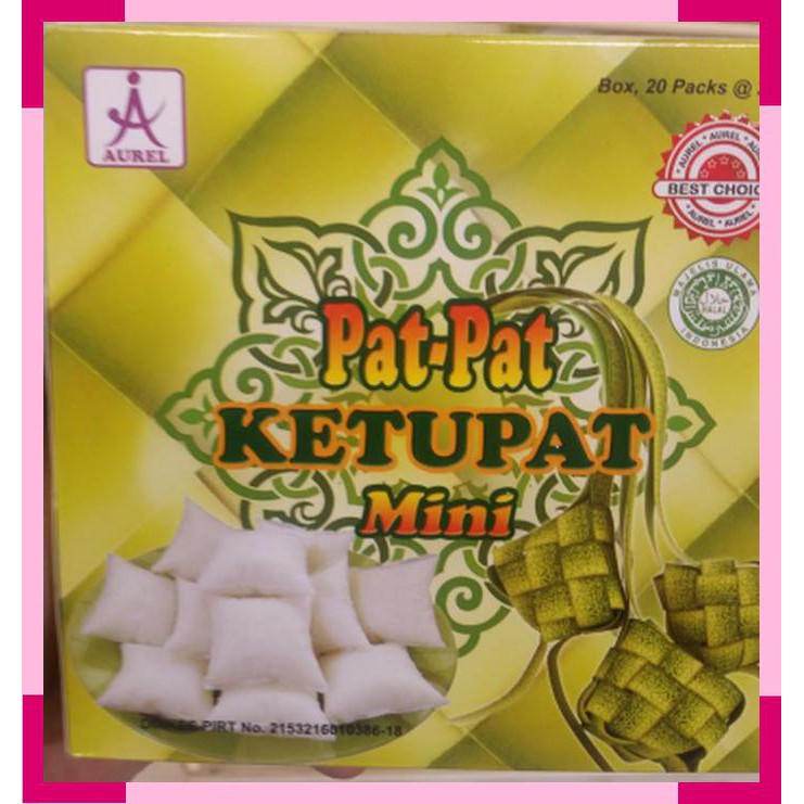 

Pat pat | ketupat mini | 20 x 20gr | 400 gram
