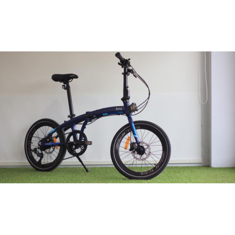 Sepeda Lipat Element Ecosmo 8 Speed Biru 20inch