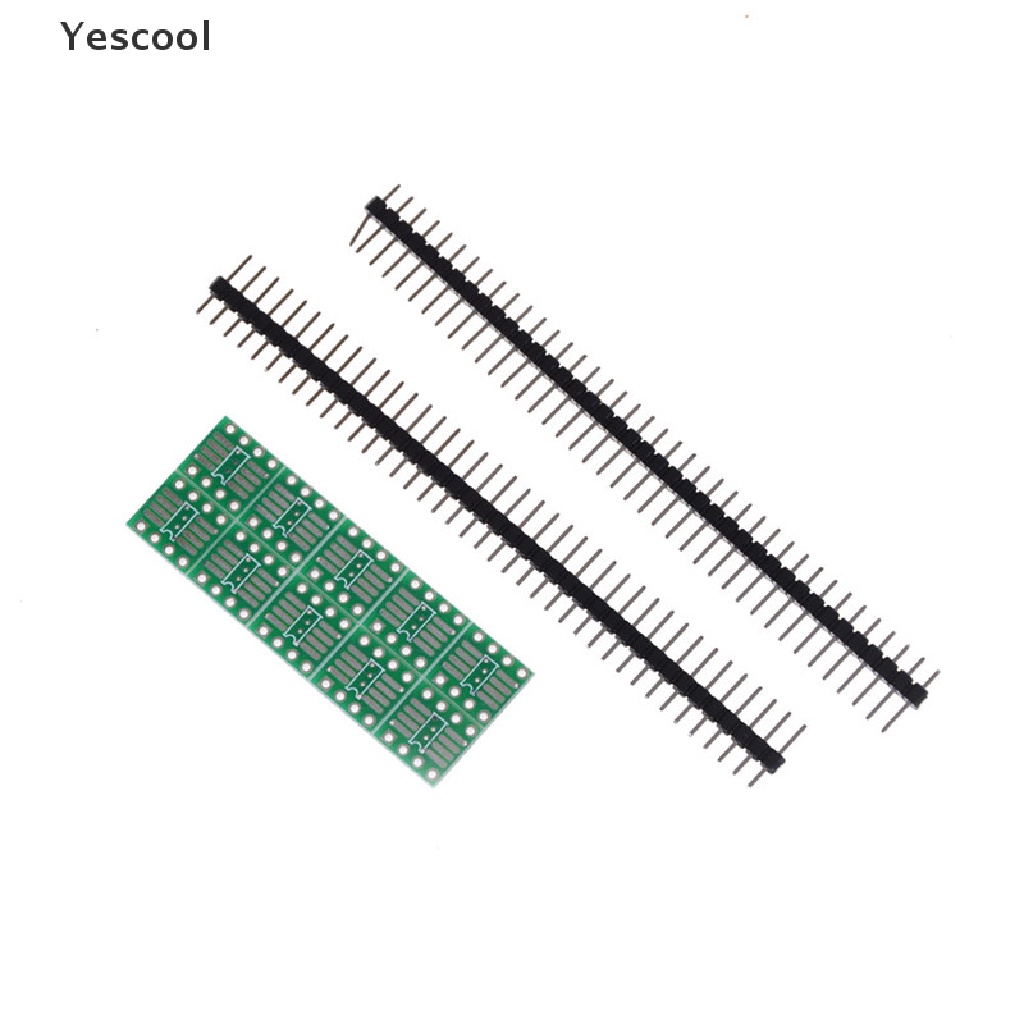 Yescool 10pcs adapter SOP8 SO8 SOIC8 Tsop8 Ke DIP8 Dengan Kepala Pin