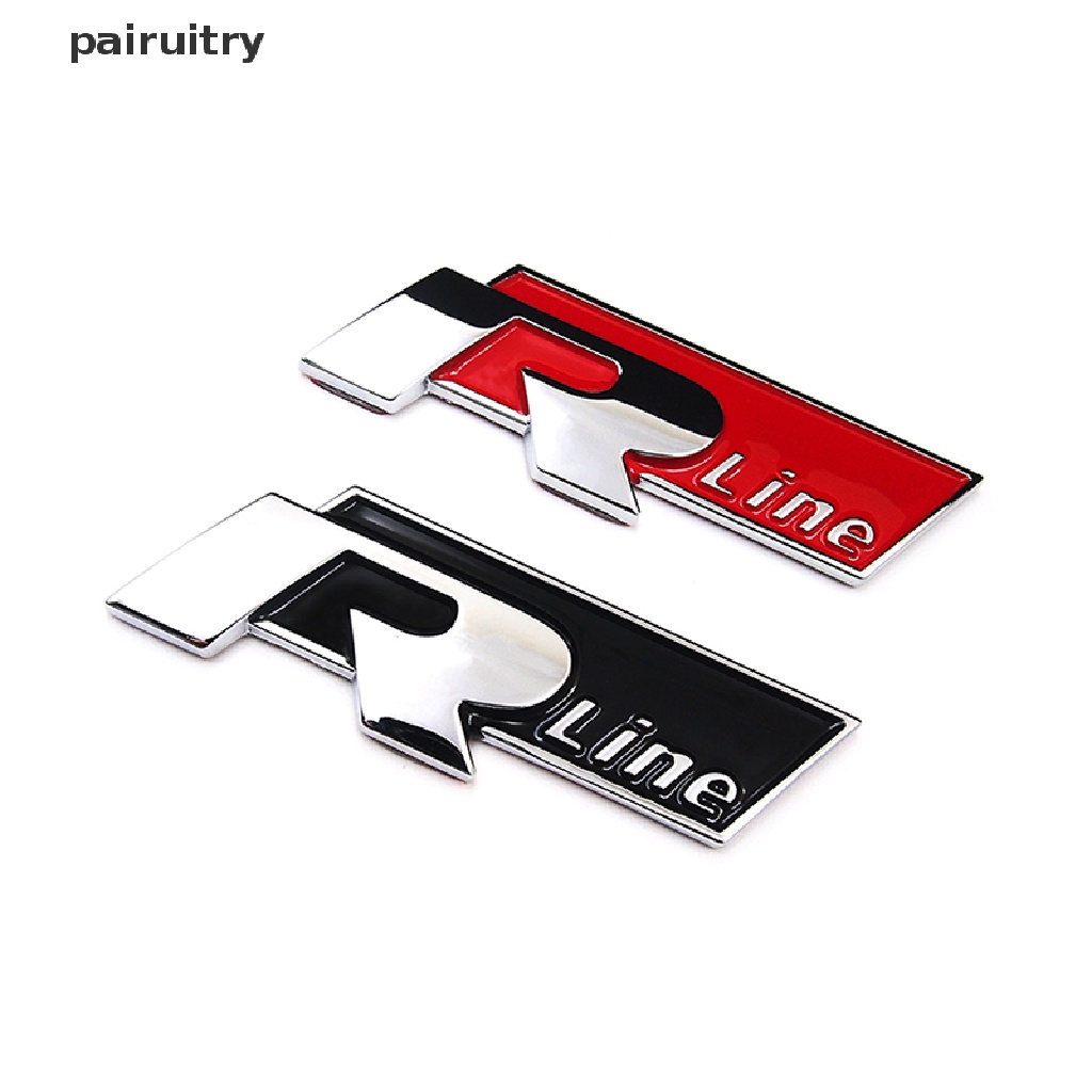 Stiker Emblem / Badge R-LINE Bahan Metal Untuk Bagasi Mobil VW CC GTI Passat PRT