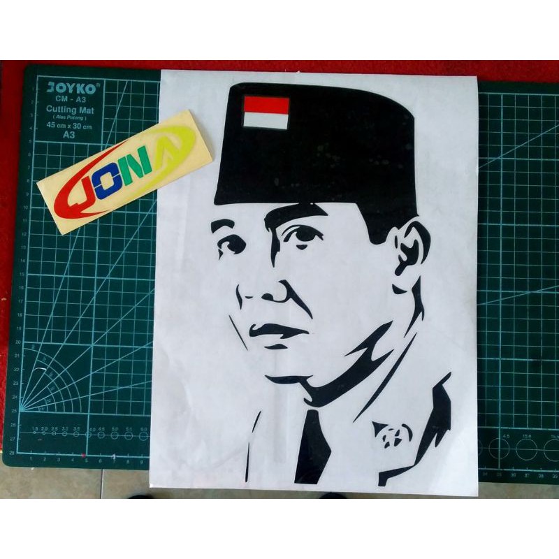 

Sticker cutting Presiden RI Ir. Soekarno