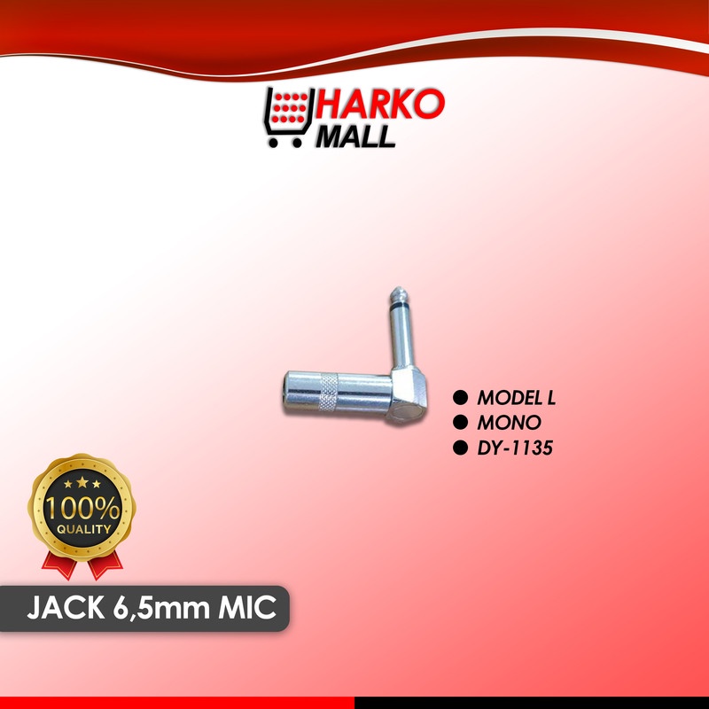 Jack Converter MIC 6.5mm MONO MODEL L DY-1135