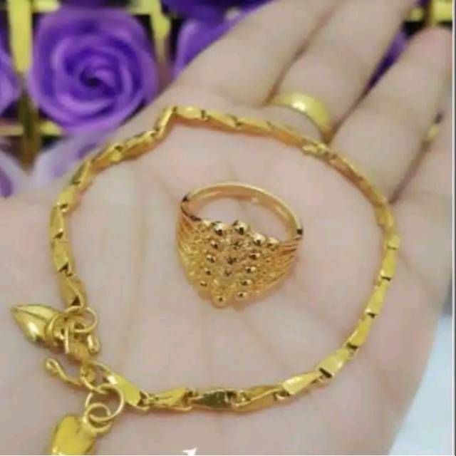 Set perhiasan lapis emas 24k 067