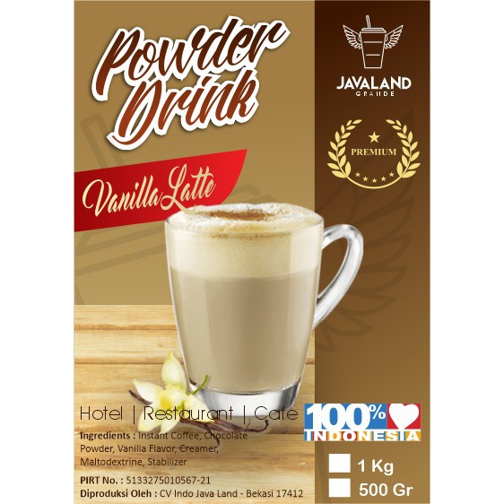 Bubuk PREMIUM Rasa Vanilla Latte 1kg