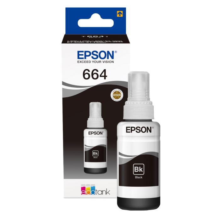 664K | REFILL INK EPSON 664K BLACK ORIGINAL RESMI