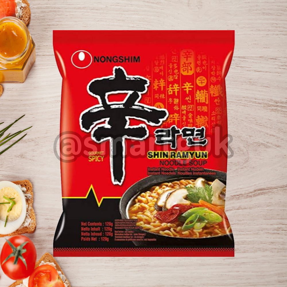 

Nongshim Spicy Mushroom / Shin Ramyun Noodle Soup | Mie Instan Korea