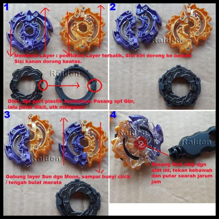 TERBARUU beyblade duo eclipse b-00 sun moon gasing mainan anak limited edition TERLARIS