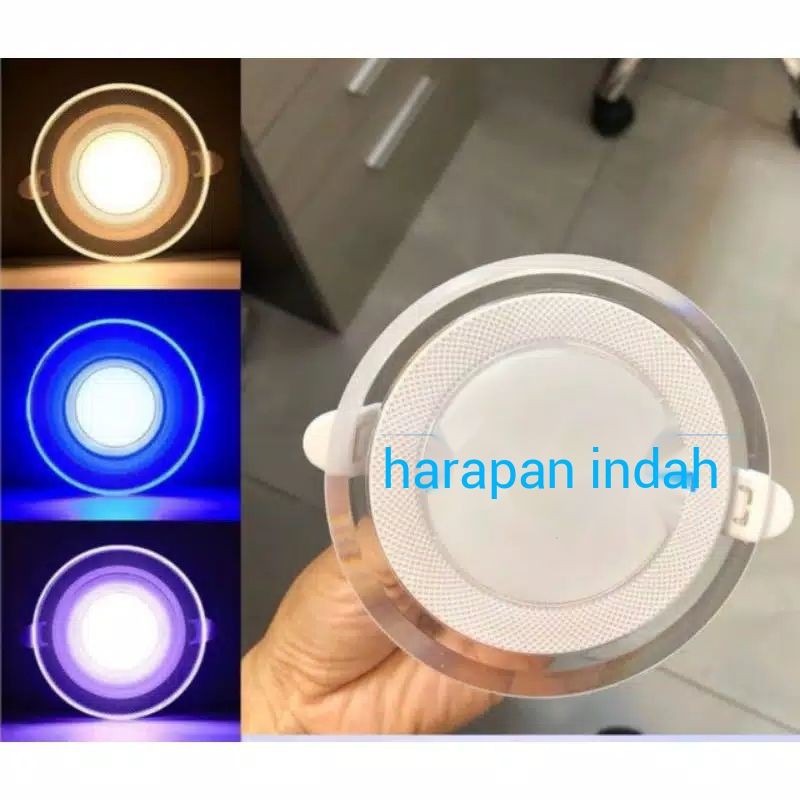 lampu downlight 6watt 3warna/ panel led 3warna