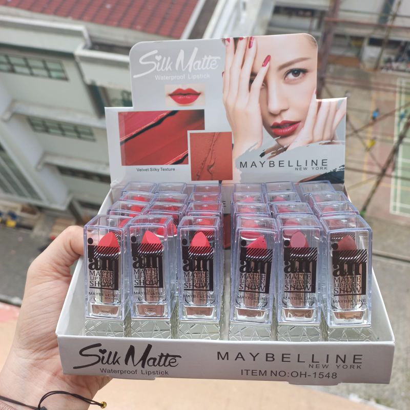 PERBOX 24PC!! LIPSTIK MATTE BATANGAN/LIPSTICK 12WARNA WARNA BEST SELLER HRG PER24PC