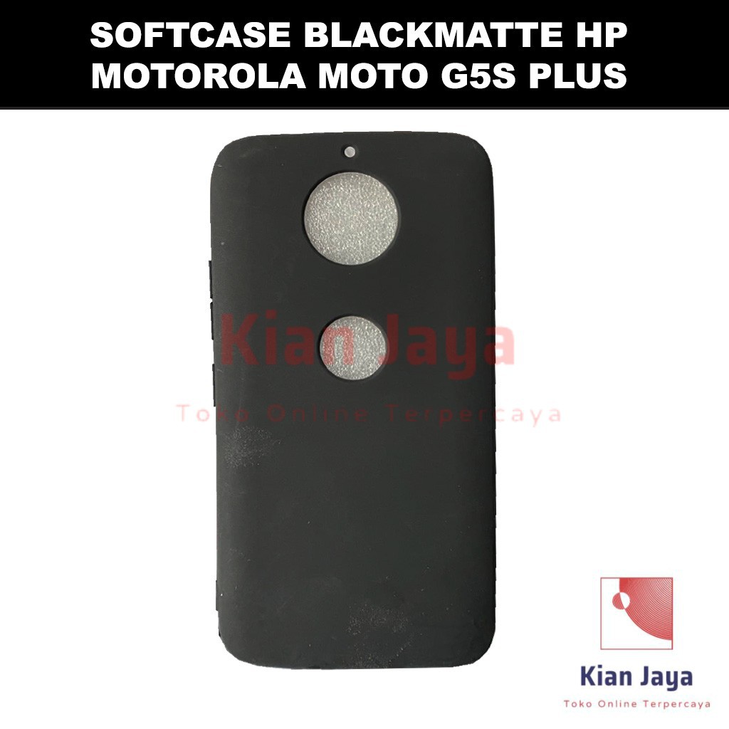 Softcase Blackmatte Handphone Motorola Moto G5S Plus Antishock, Casehp, Siliconcase, Slim Design