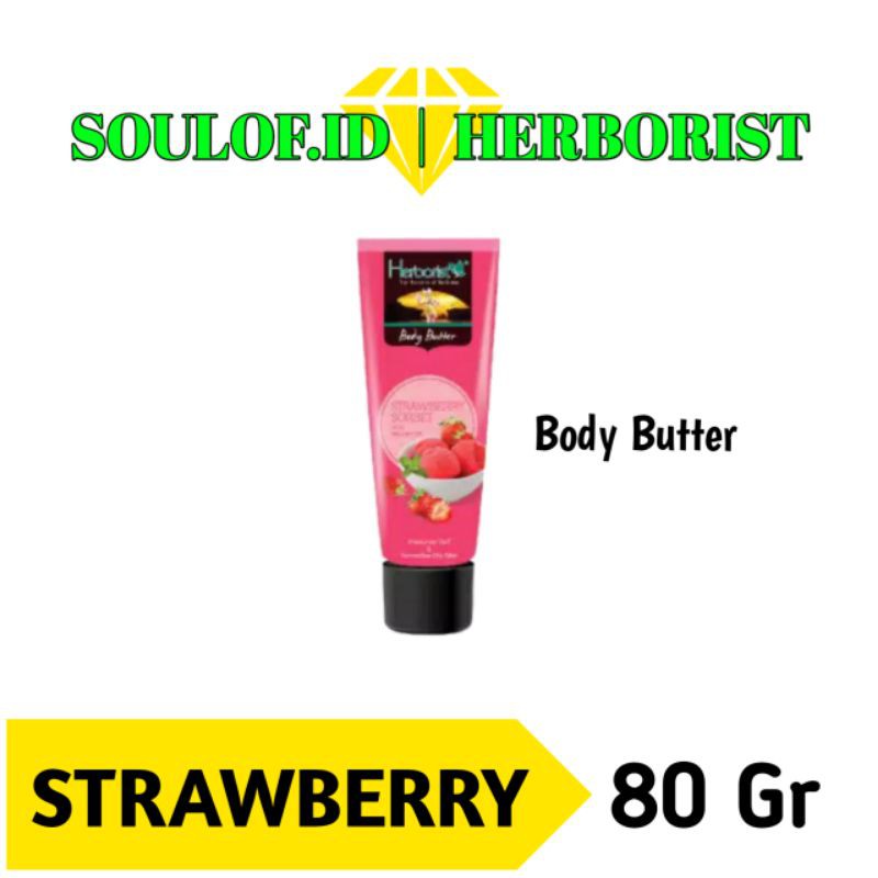 Herborist Body Butter Strawberry 80 gr