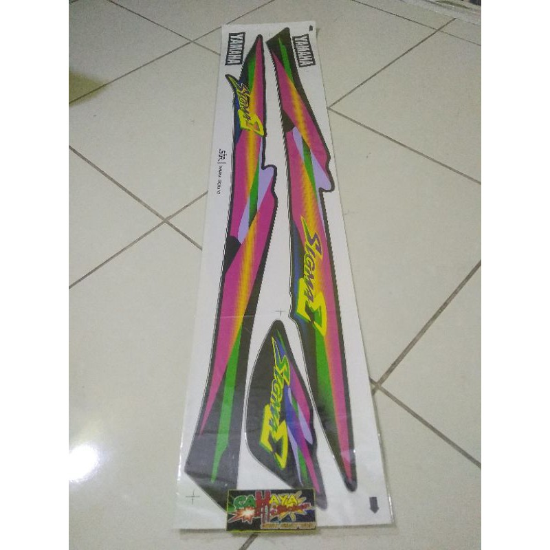 Striping lis sticker standar yamaha Sigma gradasi ping