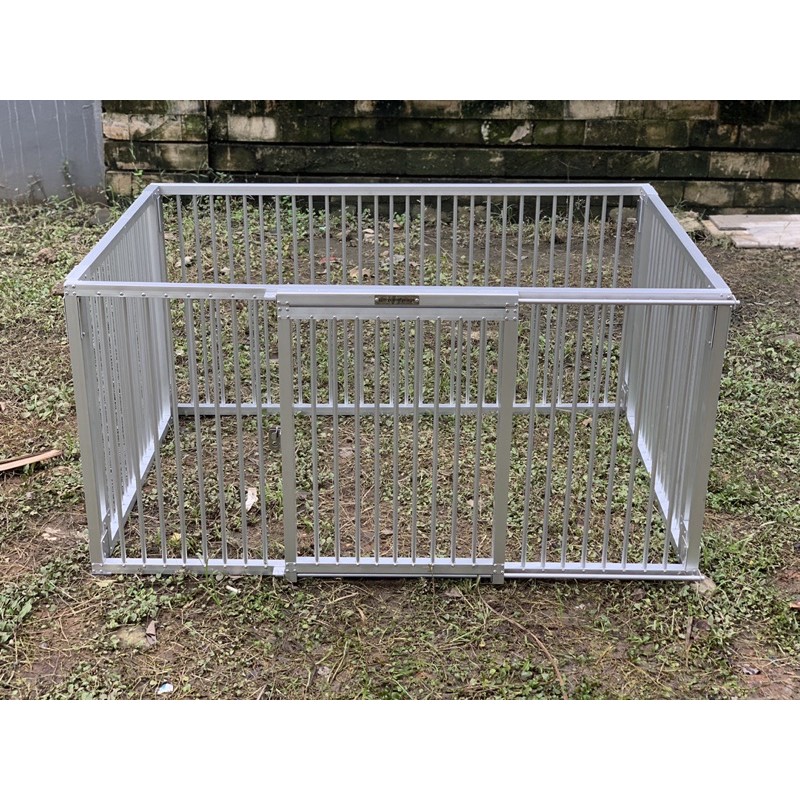 MYCOMFYCAGE Pagar Anjing Aluminium Knockdown  Custom Model dan Size bisa bongkar pasang