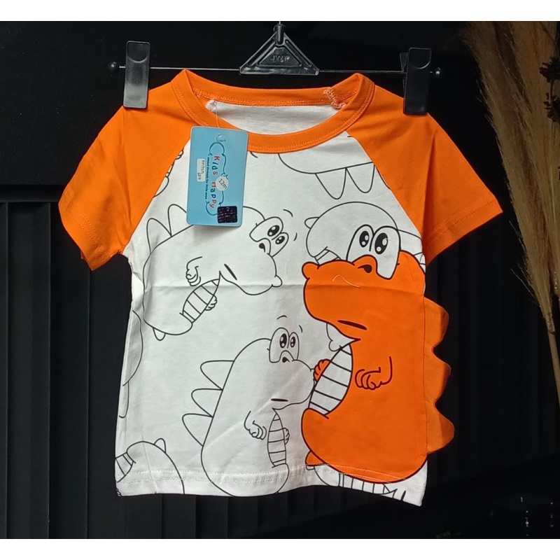 T-SHIRT DINO KIDS HAPPY | ATASAN PENDEK KIDS HAPPY