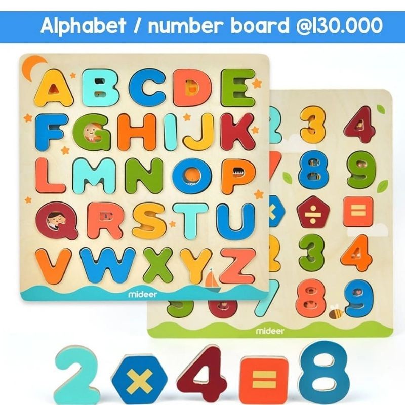 mideer alphabet / number board (magnetic)