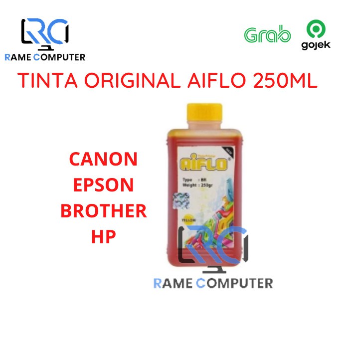 TINTA REFILL AIFLO UNTUK PRINTER Canon Epson HP Brother ISI 250ML