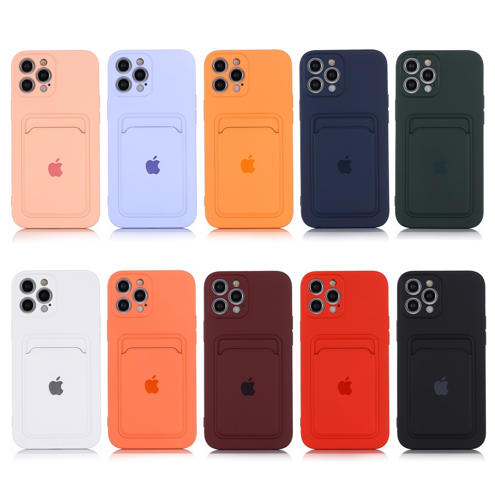 IPHONE Casing Dompet Kartu Untuk Iphone11 12 13 14 Pro Max Plus X XS Xr 7 8 Plus SE 2020 shockproof case cover